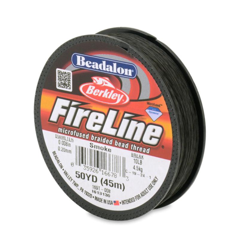 Fireline 10lb Smoke Beading Thread - 50 Yards