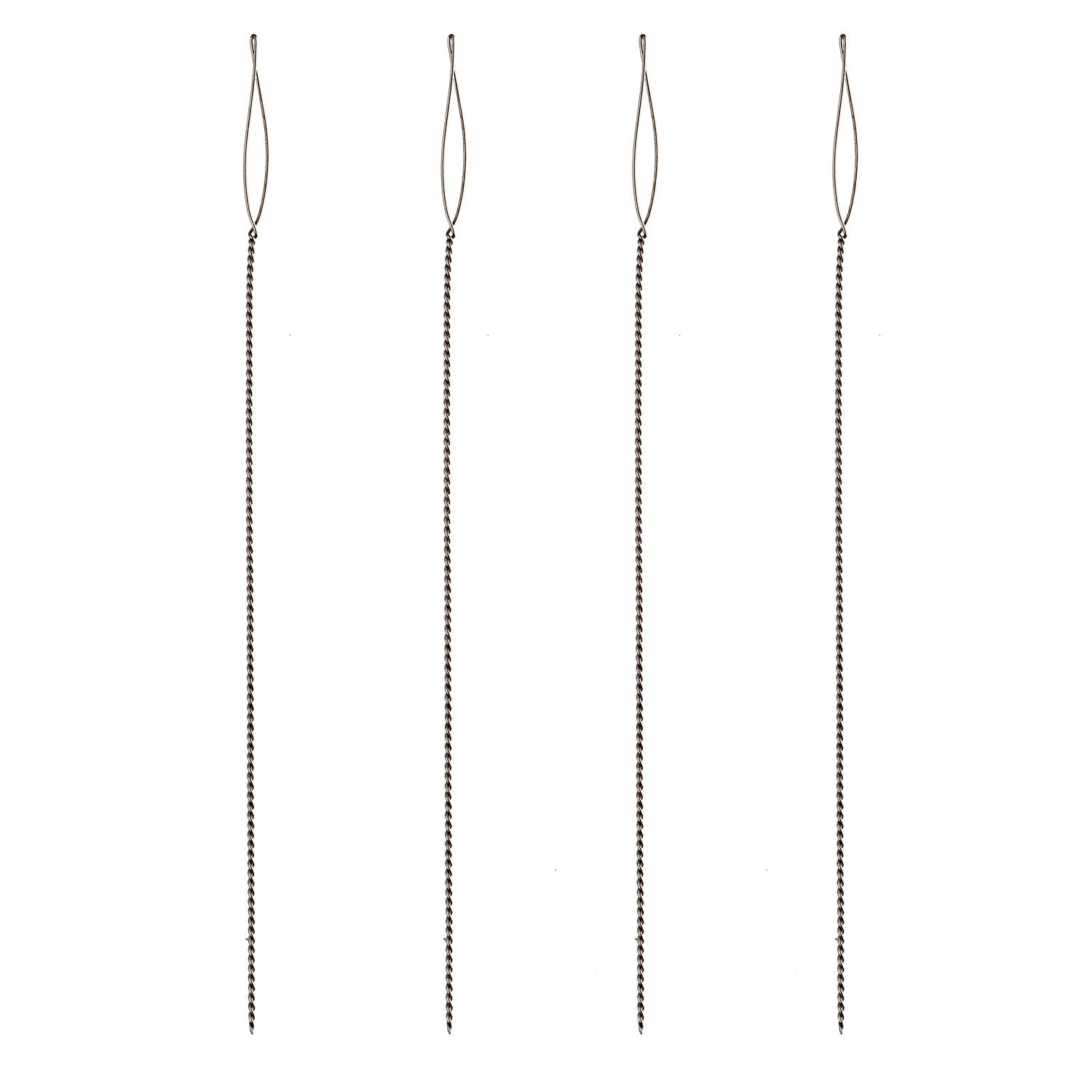 Basic Elements, 5 Pack Assortment, 2.25in Collapsible Eye Beading Needles, Extra Fine, Fine, Medium, Heavy, Extra Heavy