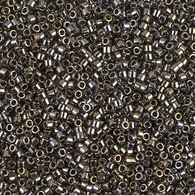Miyuki 11/0 Delica Seed Beads, Galvanized Tarnished Silver #254 ~ 7.2 grams