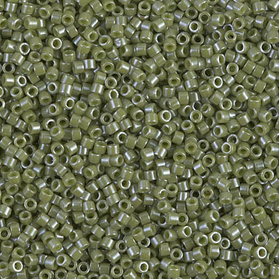 Miyuki 11/0 Delica Seed Beads, Opaque Cactus Luster # 263 ~ 7.2 grams