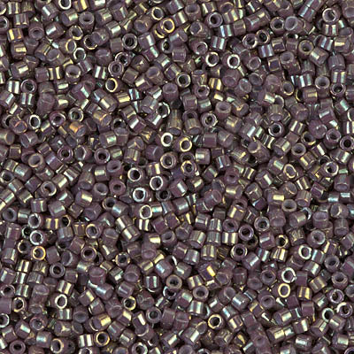 Miyuki 11/0 Delica Seed Beads, Dusky Mauve Luster # 1011 ~ 7.2 Grams