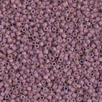 Miyuki 11/0 Delica Seed Beads, Matte Metallic Heather Luster # 1066 ~ 7.2 grams