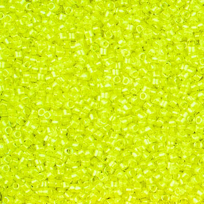 Miyuki 11/0 Delica Seed Beads, Luminous Limeade # 2031 ~ 7.2 grams