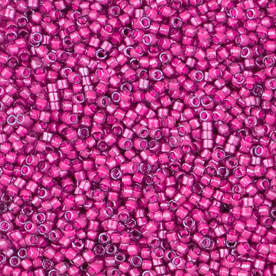 Miyuki 11/0 Delica Seed Beads, Luminous Jazzberry # 2050 ~ 7.2 grams