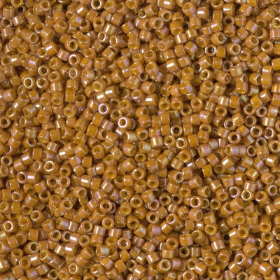 Miyuki 11/0 Delica Seed Beads, Glazed Opaque Pecan # 2273 ~ 7.2 grams