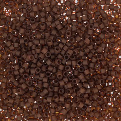 Miyuki 11/0 Delica Seed Beads, Matte Topaz # 2403 ~ 7.2 grams