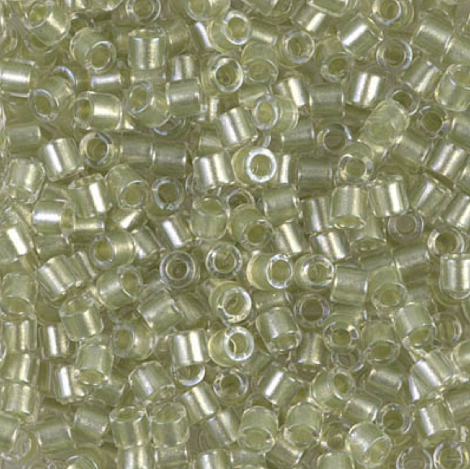 Miyuki 8/0 Delica Seed Beads, Sparkle Peridot Lined # 903 ~ 6.8 Grams