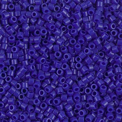 Miyuki 10/0 Delica Seed Beads, Dark Blue Cobalt # 726  ~ 7.2 Grams