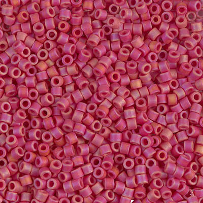 Miyuki 10/0 Delica Seed Beads, Matte Maroon AB # 874 ~ 7.2 Grams