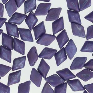 GemDuo Beads 8x5mm Royal Blue Nebula Matte 2-Hole Czech Seed Beads ~ 70pcs