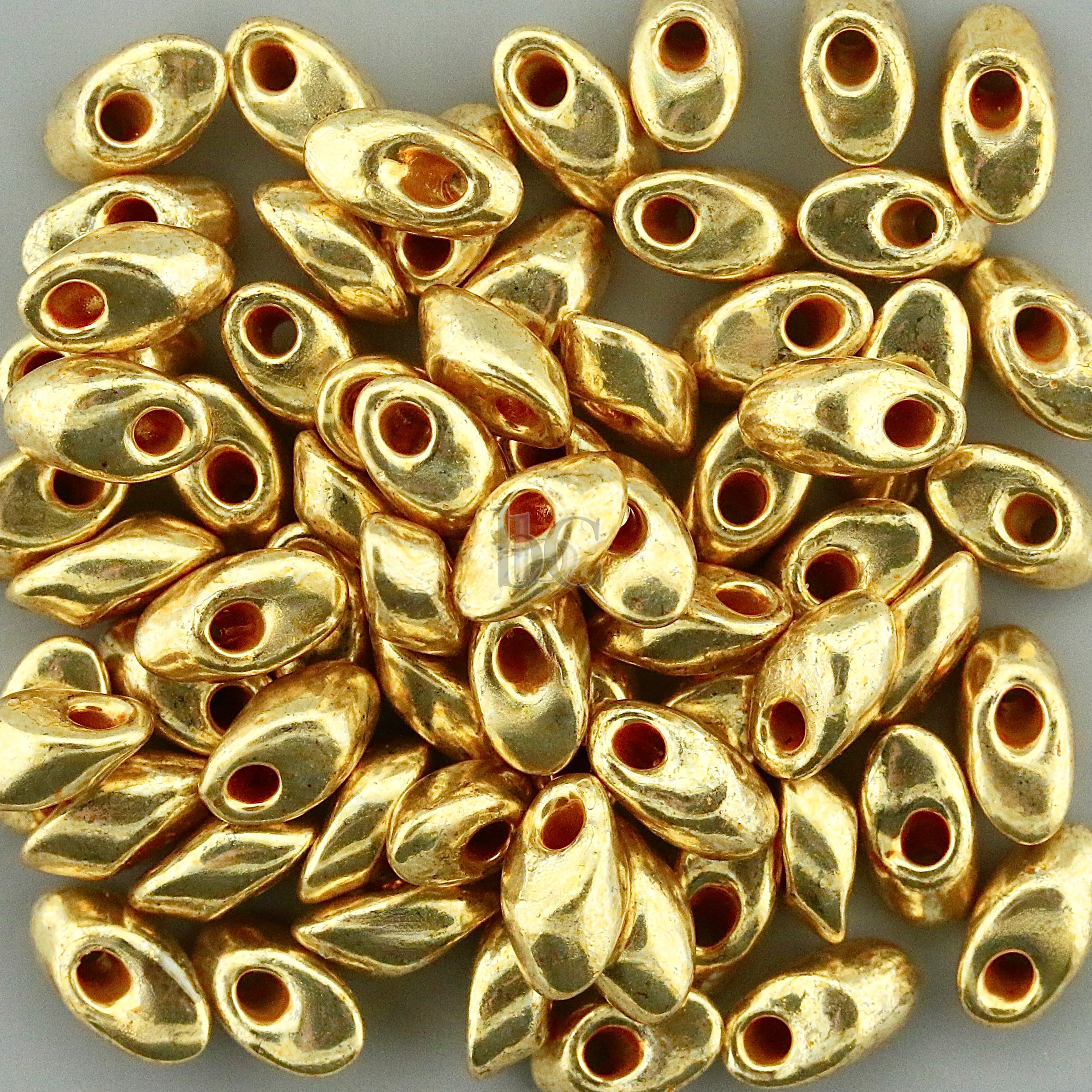 Miyuki Long Magatama Beads, Galvanized Gold # 4202 ~ 8.5 Grams