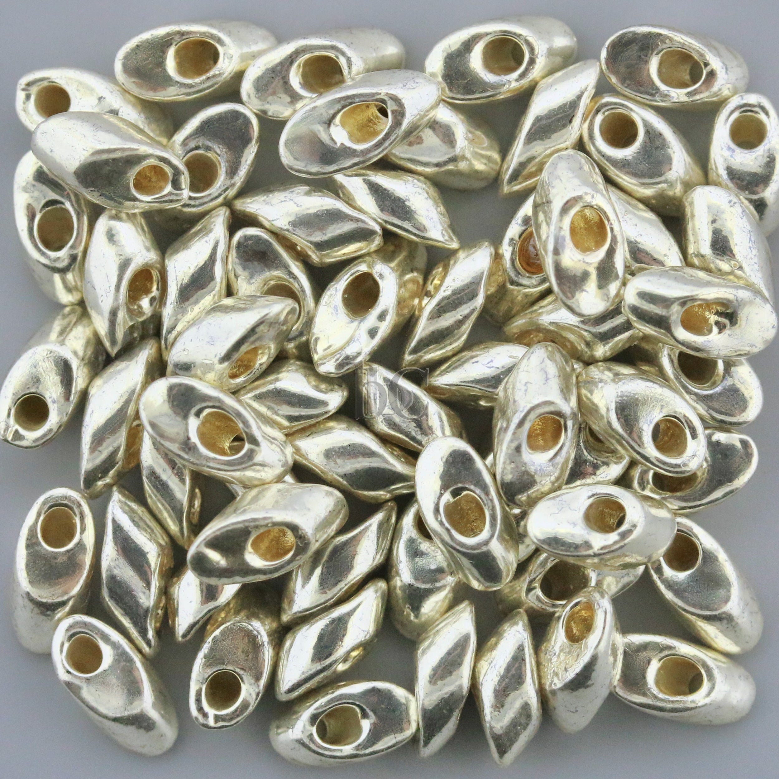 Miyuki Long Magatama Beads, Galvanized Silver # 4201 ~ 8.5 Grams