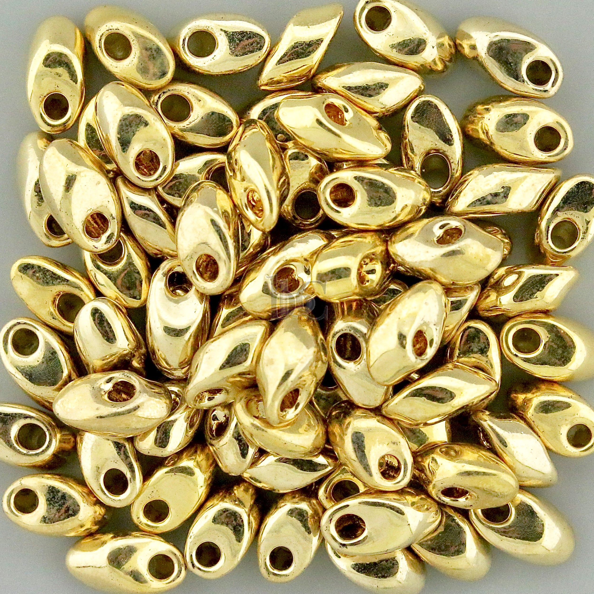 Miyuki Long Magatama Beads, Light 24KT Gold Plated # 193 ~ 8.5 Grams