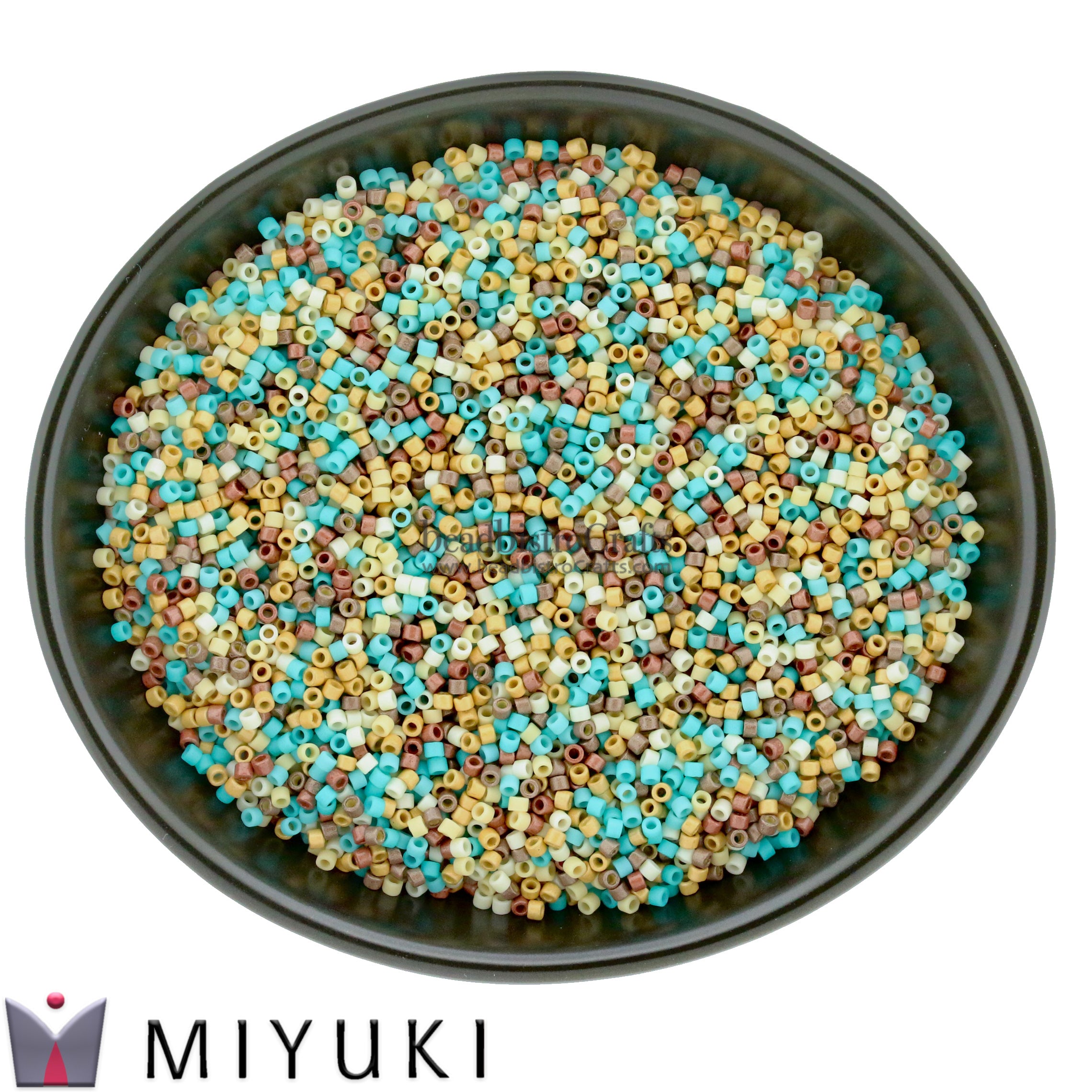 Miyuki 11/0 Delica Seed Beads, Cleopatra MIX # 9046 ~ 10 Grams