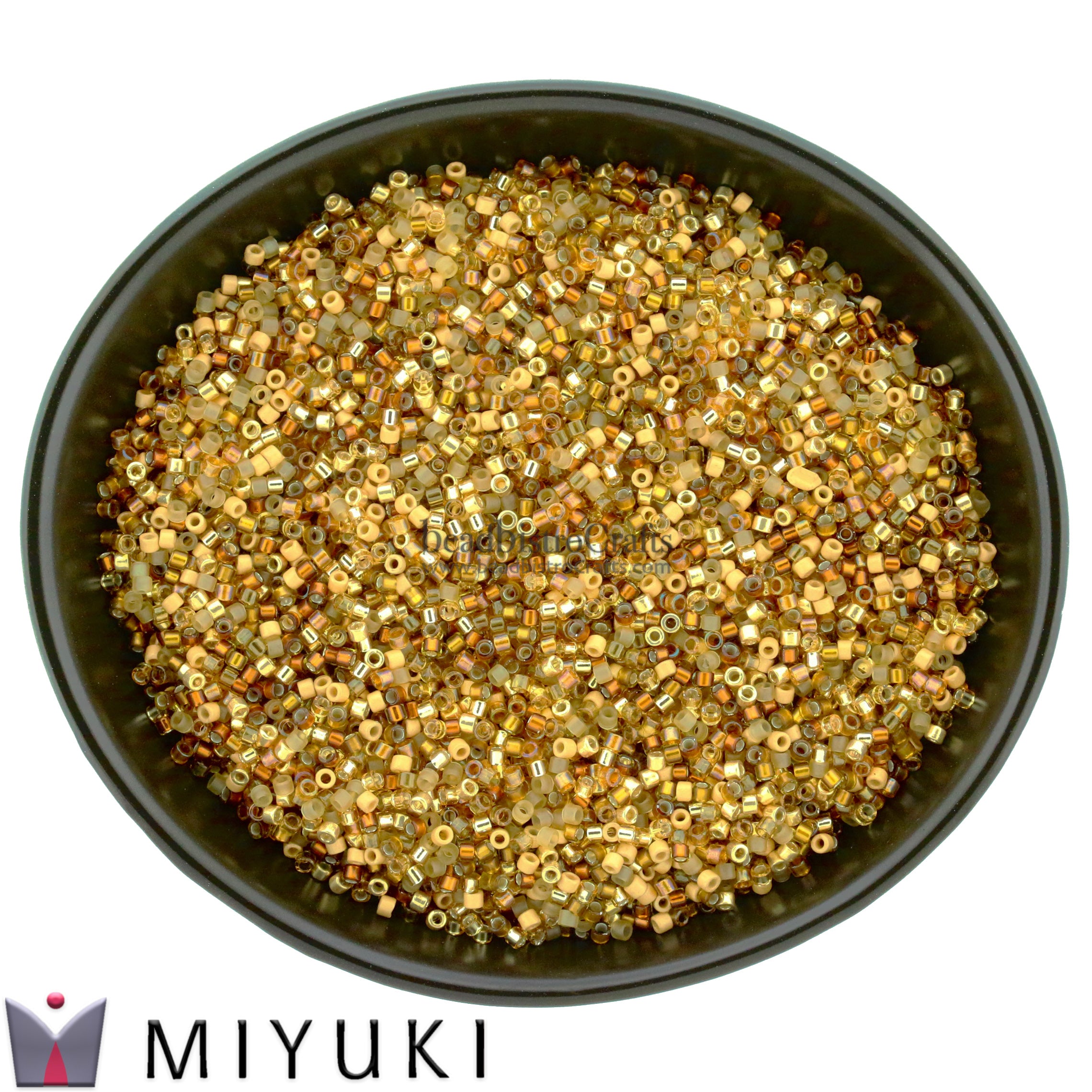 Miyuki 11/0 Delica Seed Beads, Midas Touch MIX # 9058 ~ 10 Grams