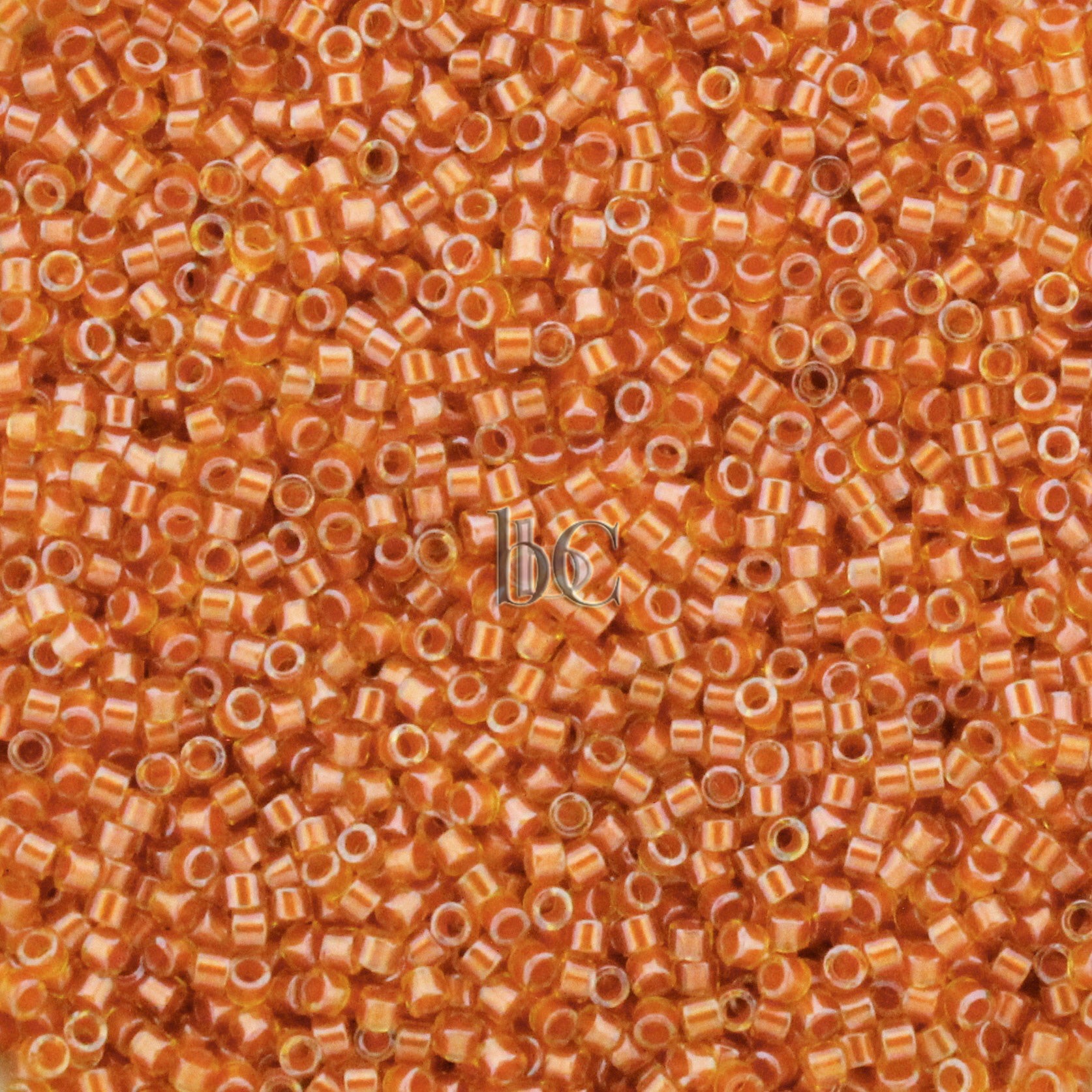 Miyuki 11/0 Delica Seed Beads, Copper Pearl Lined Marigold  # 1702 ~ 5 grams