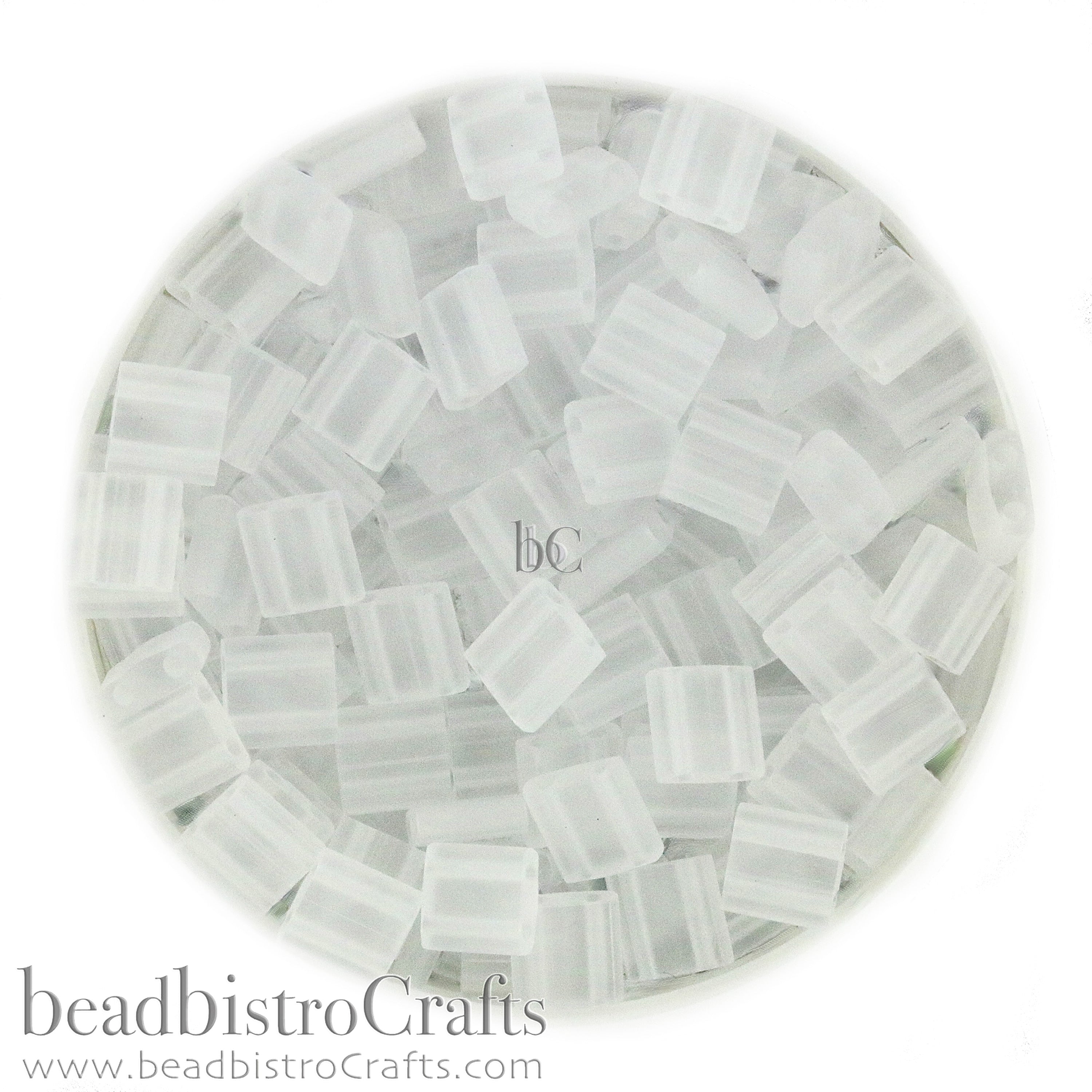 MIYUKI Full Tila Beads, Transparent Matte Clear # 131F - 10 grams