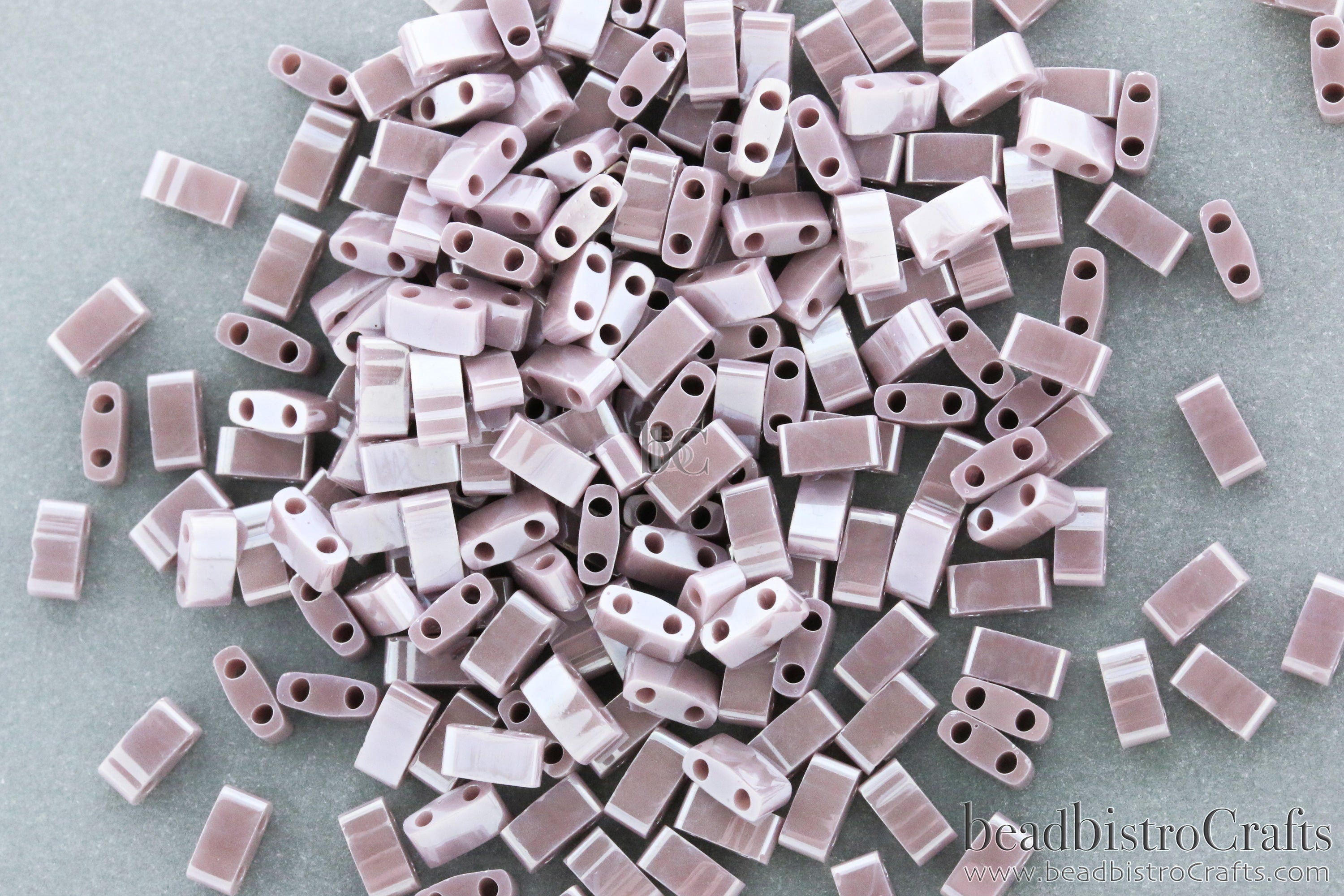 MIYUKI Half Tila Beads, Opaque Violet Luster # 437 - 10 grams
