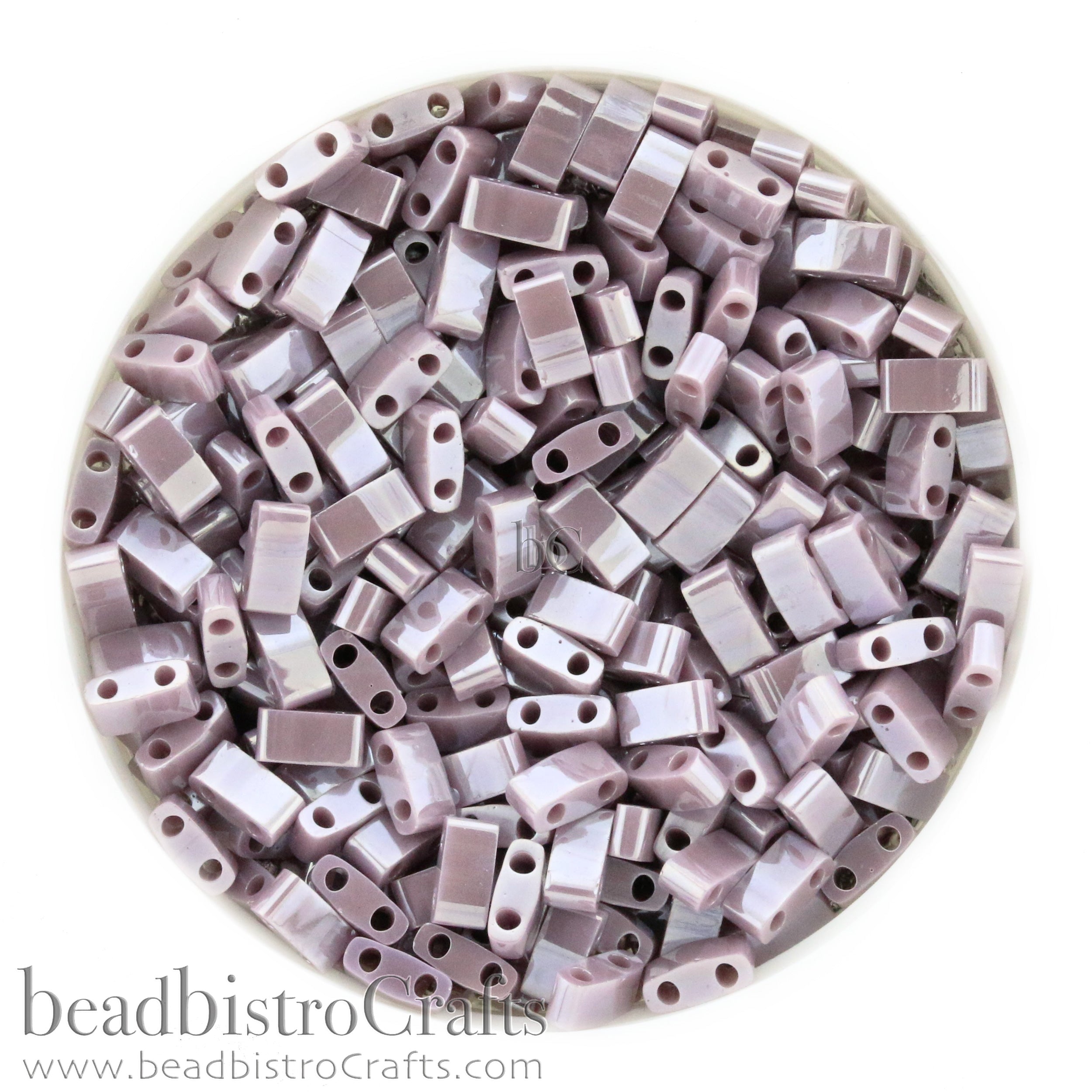 MIYUKI Half Tila Beads, Opaque Violet Luster # 437 - 10 grams
