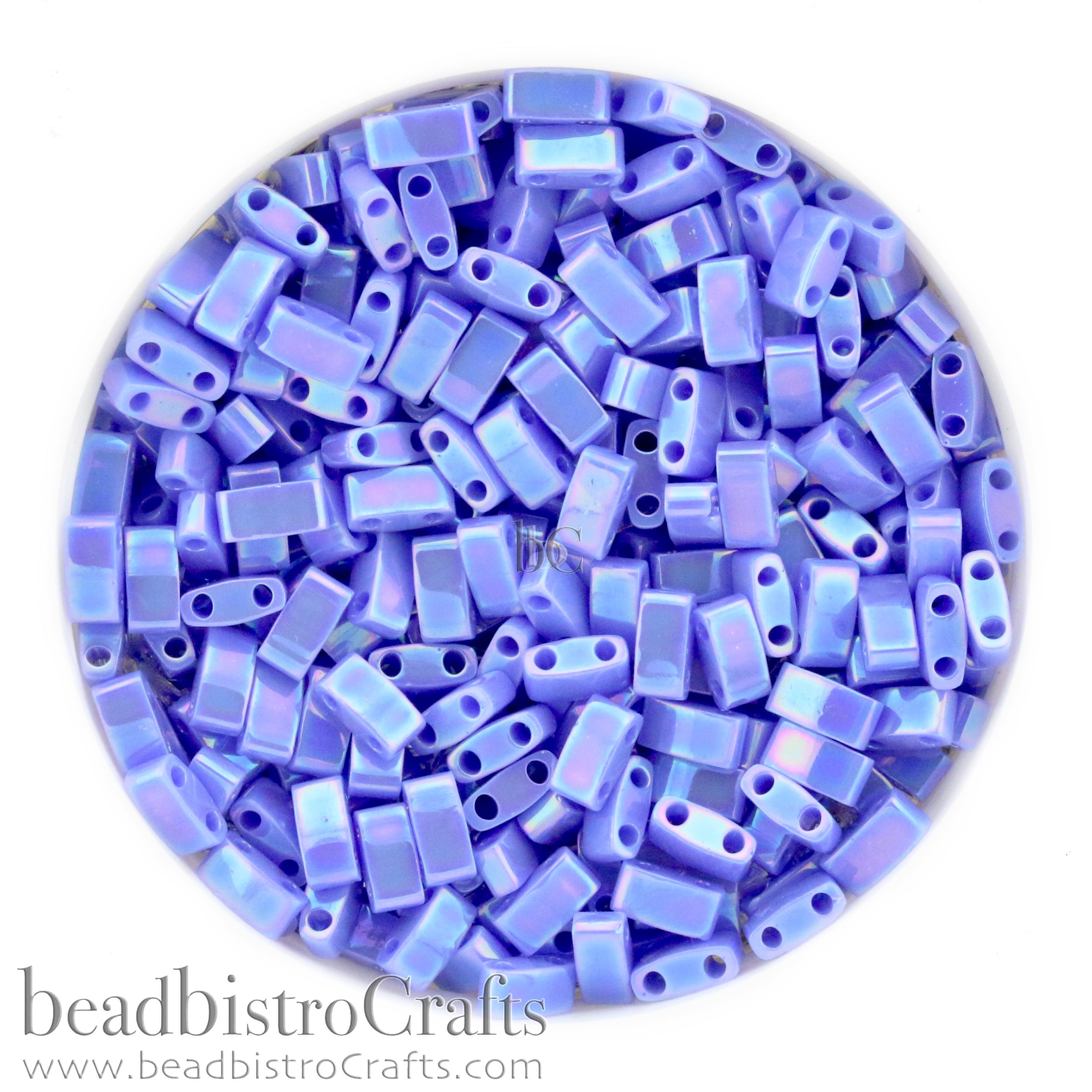 MIYUKI Half Tila Beads, Periwinkle Rainbow # 483 - 10 grams