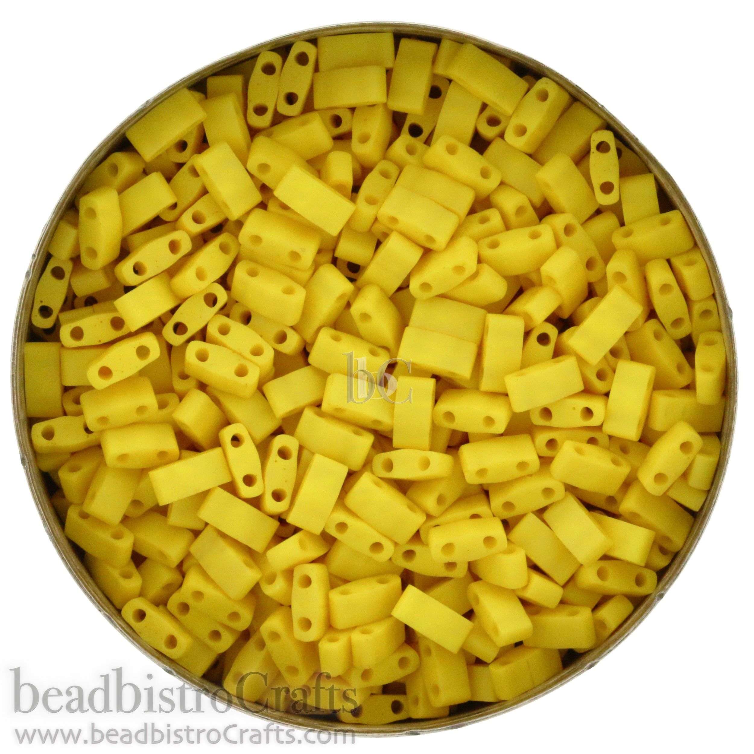 MIYUKI Half Tila Beads, Matte Dandelion # 2311 - 10 grams