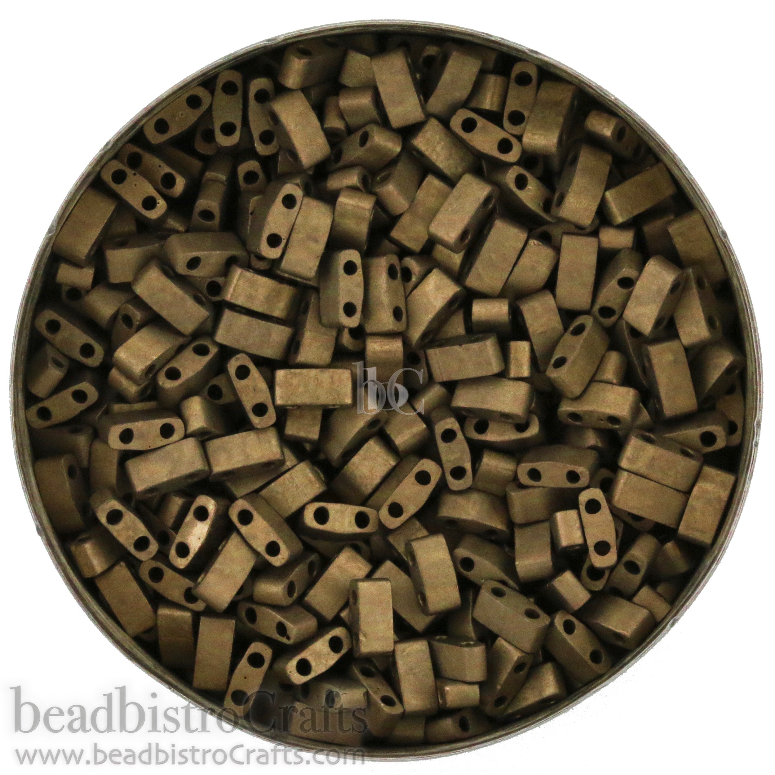 MIYUKI Half Tila Beads, Matte Metallic Dark Bronze # 2006 - 10 grams