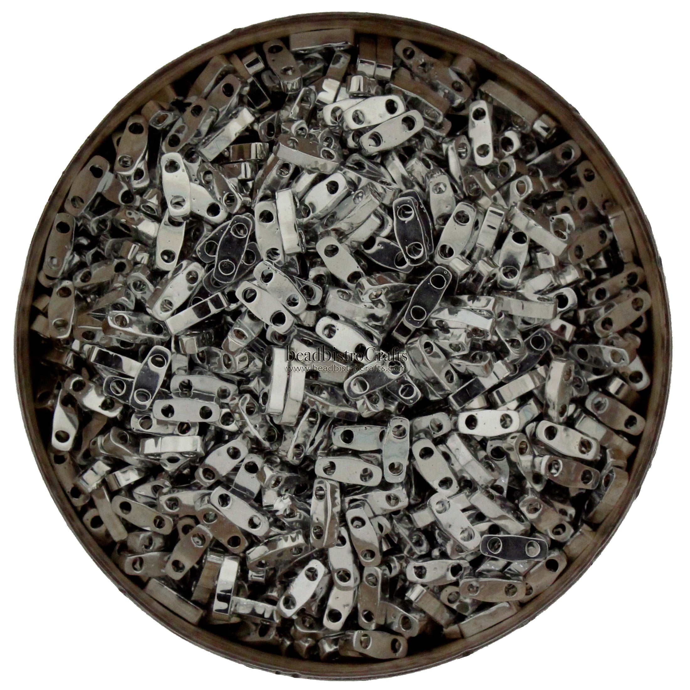 MIYUKI Quarter Tila Beads, Nickel Plated # 190 (5 or 10 grams)