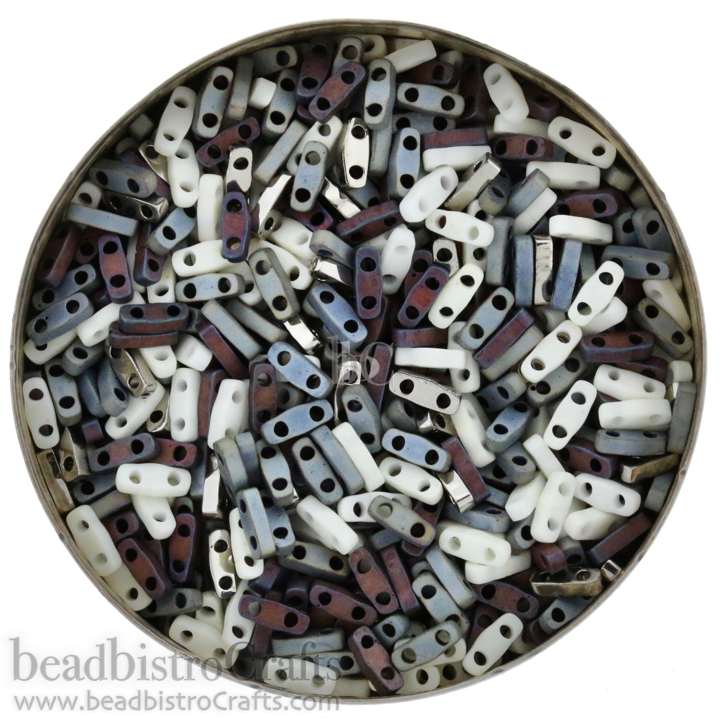 MIYUKI Quarter Tila Beads, Old America Mix # MIX203 - 10 grams