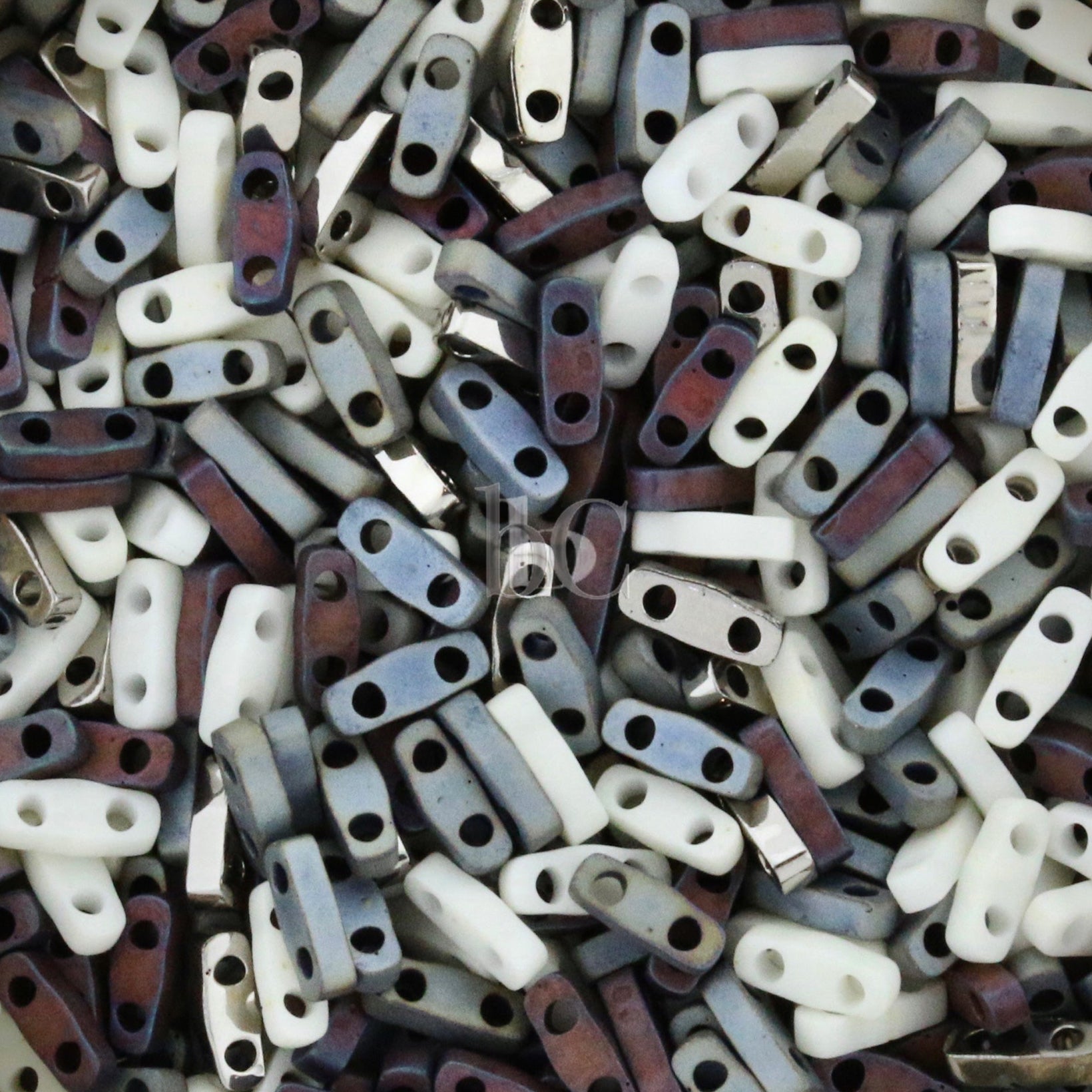 MIYUKI Quarter Tila Beads, Old America Mix # MIX203 - 10 grams