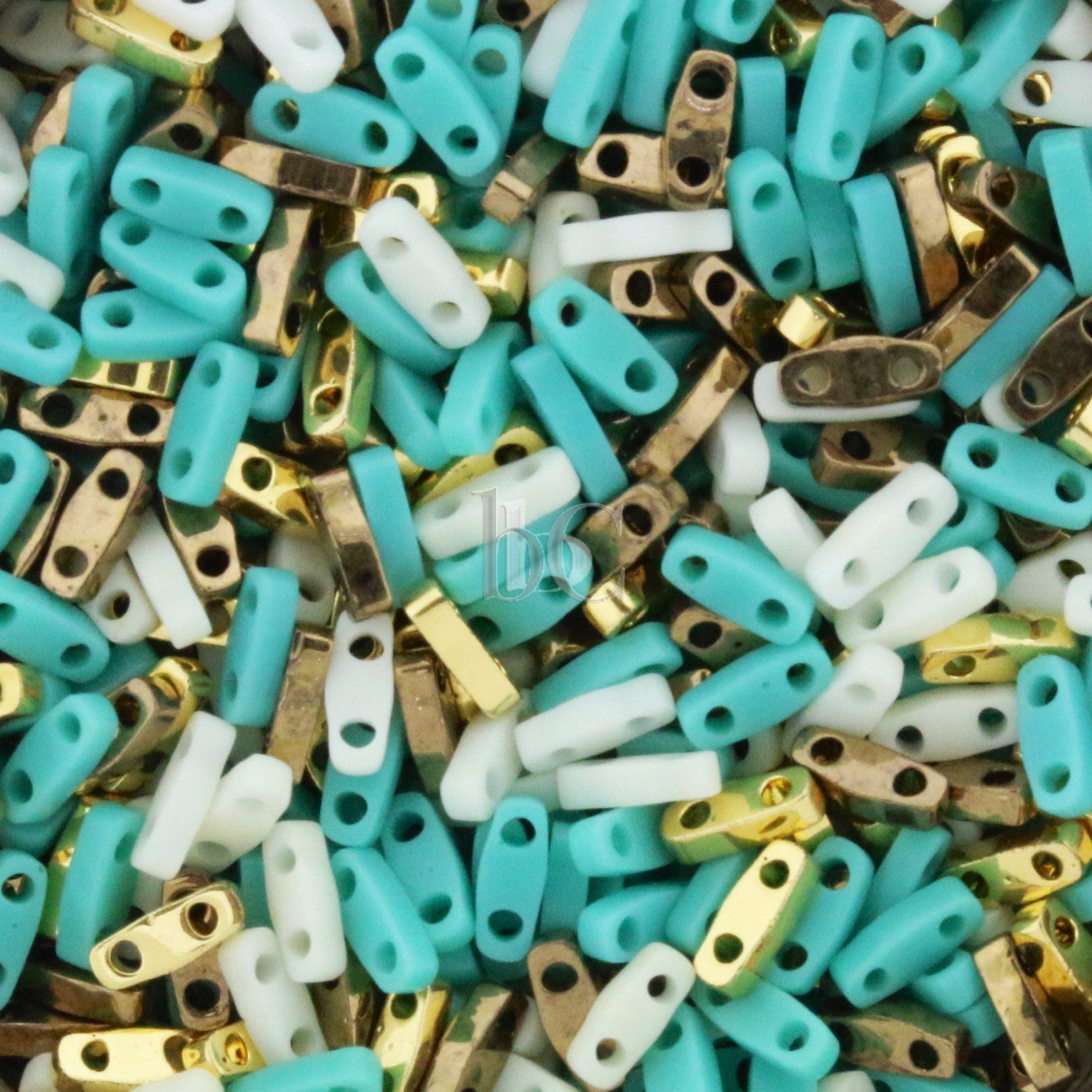 MIYUKI Quarter Tila Beads, Cleopatra Mix # MIX212 - 5 grams