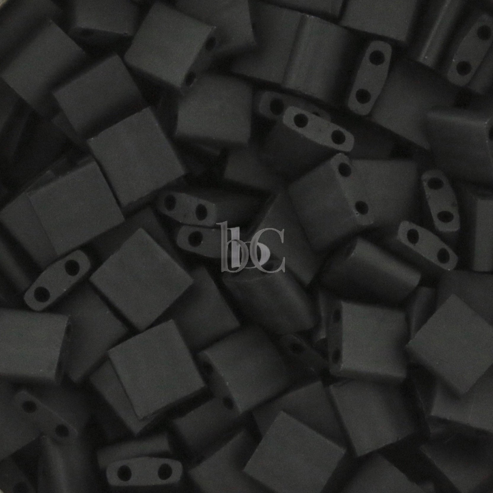 MIYUKI Full Tila Beads, Matte Black # 401F - 10 grams