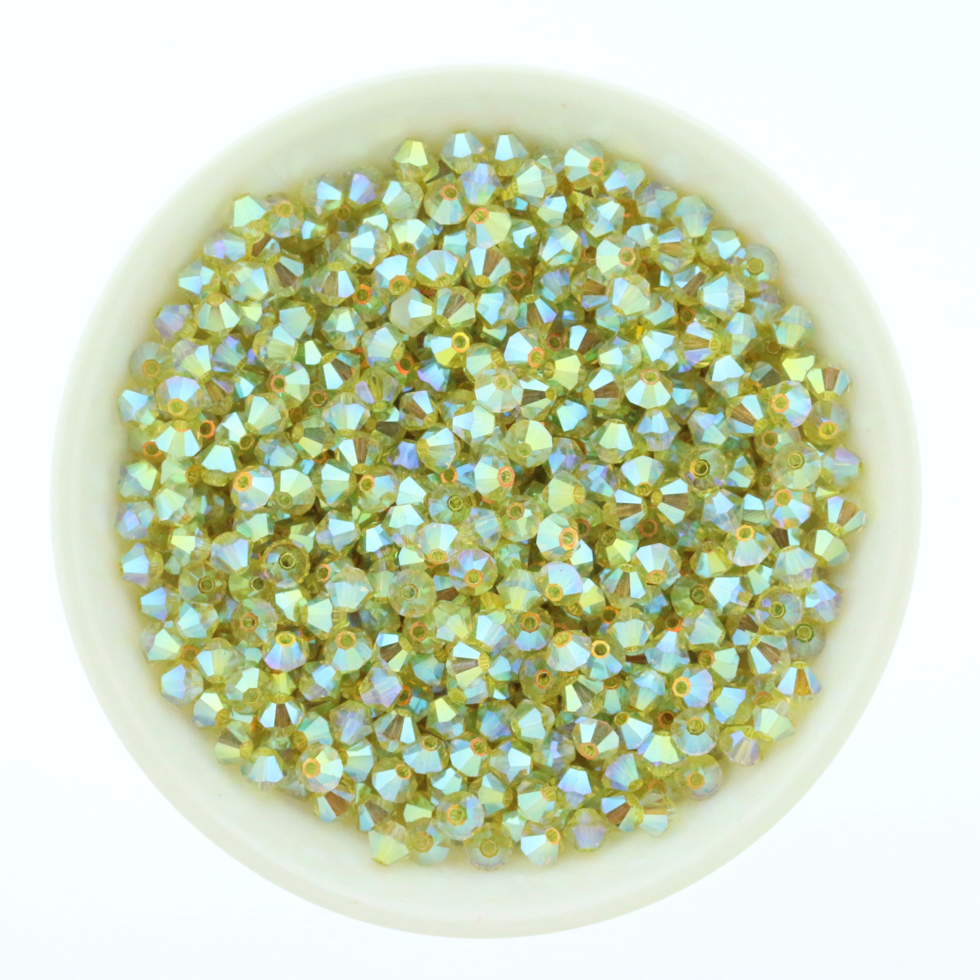 Acid Yellow AB2X 4mm, 6mm Preciosa Crystal Bicones