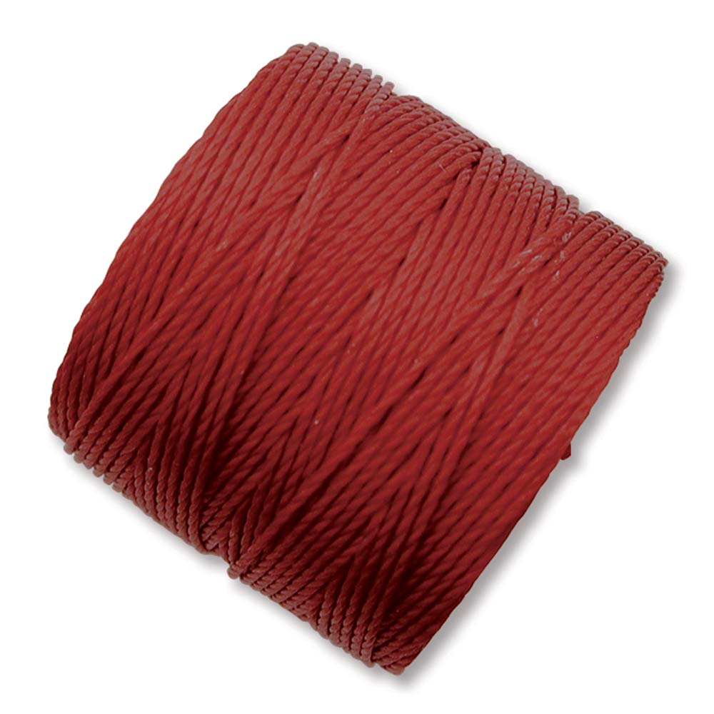 S-Lon TEX210 Dark Red Bead Cord - 77 Yards