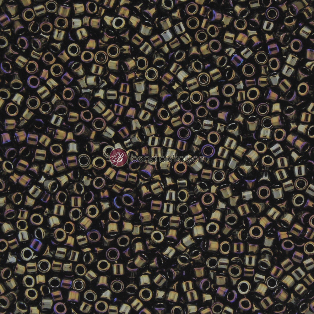 Miyuki 11/0 Delica Seed Beads, Brown Iris #007 ~ 7.2 grams