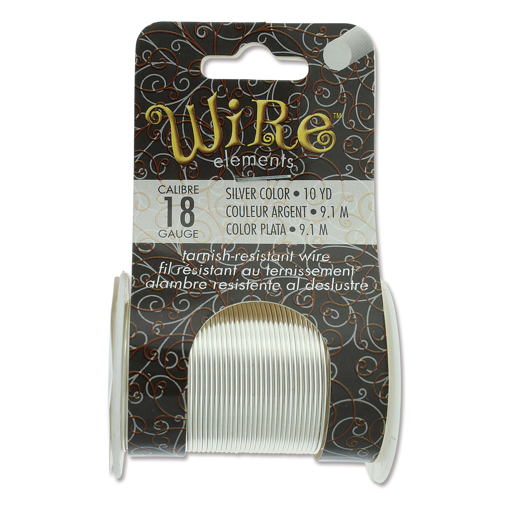 Silver Plated 18 Gauge Tarnish-Resistant Wire Elements by BeadSmith