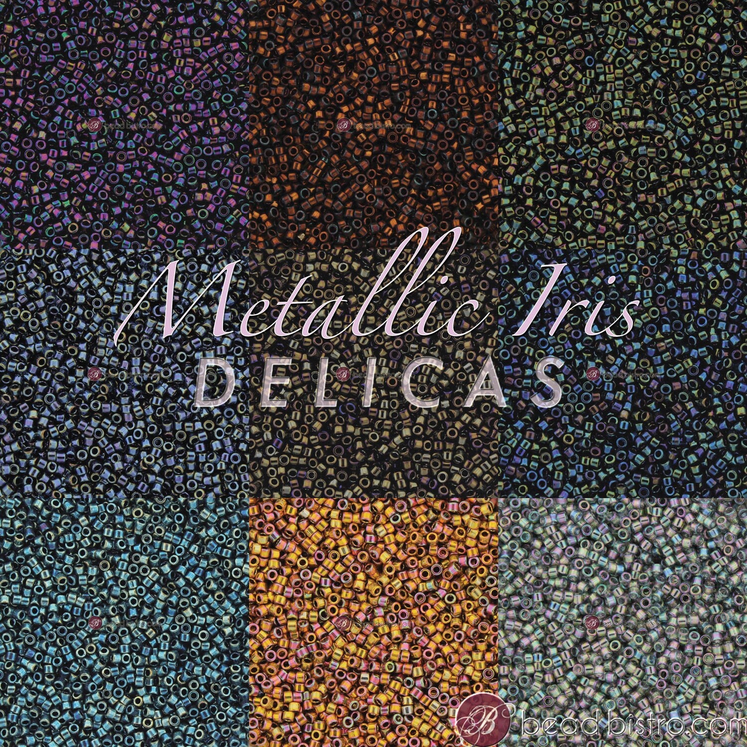 10g MIYUKI 11/0 DELICA Seed beads -METALLIC Green Iris - size 11 seed beads - #3