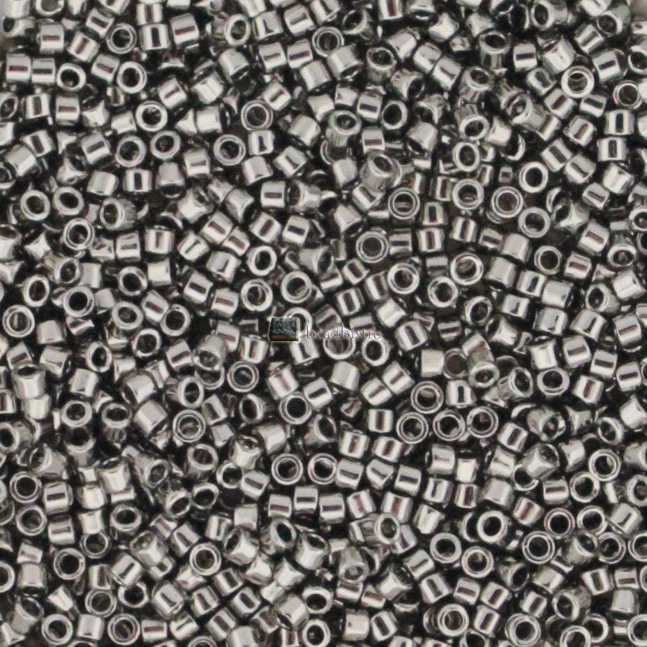 Choose your Size * STEEL / Nickel Plate - MIYUKI Japanese seed beads - size 8 - size 11 - size 15- and DELICA size 11 - # 190