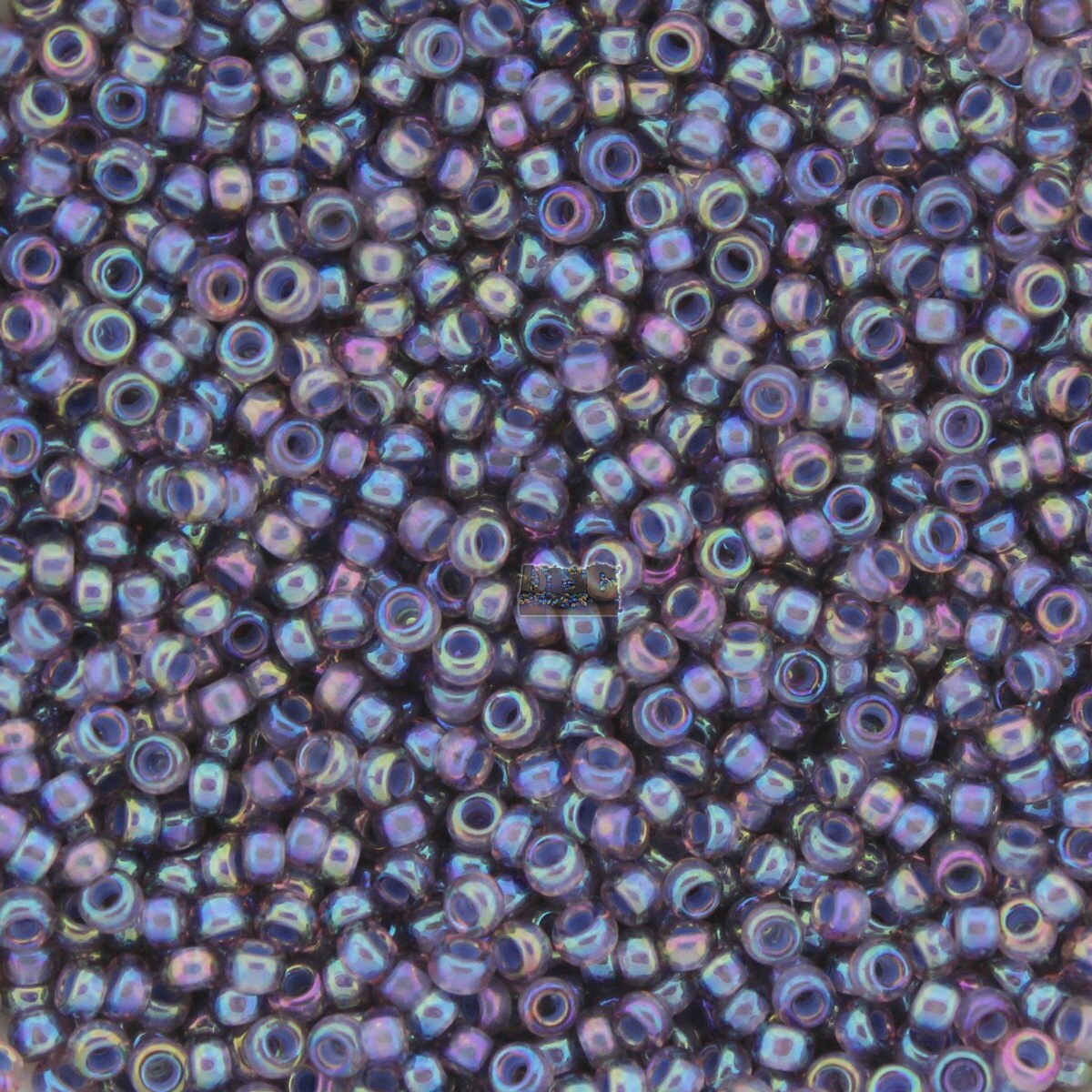 20g MIYUKI 11/0 Round Seedbeads - AQUA Lined Amethyst AB - size 11 seed beads - #360