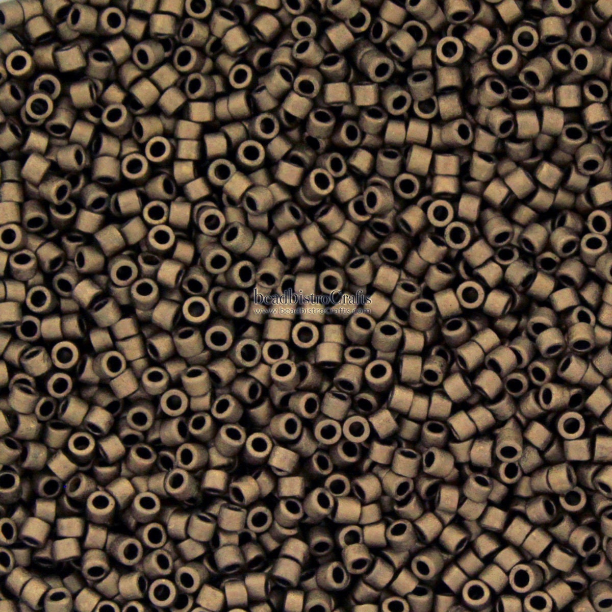 5 or 10g MIYUKI 11/0 DELICA Seed beads - MATTE Metallic Dark Gold - size 11 seed beads - #322