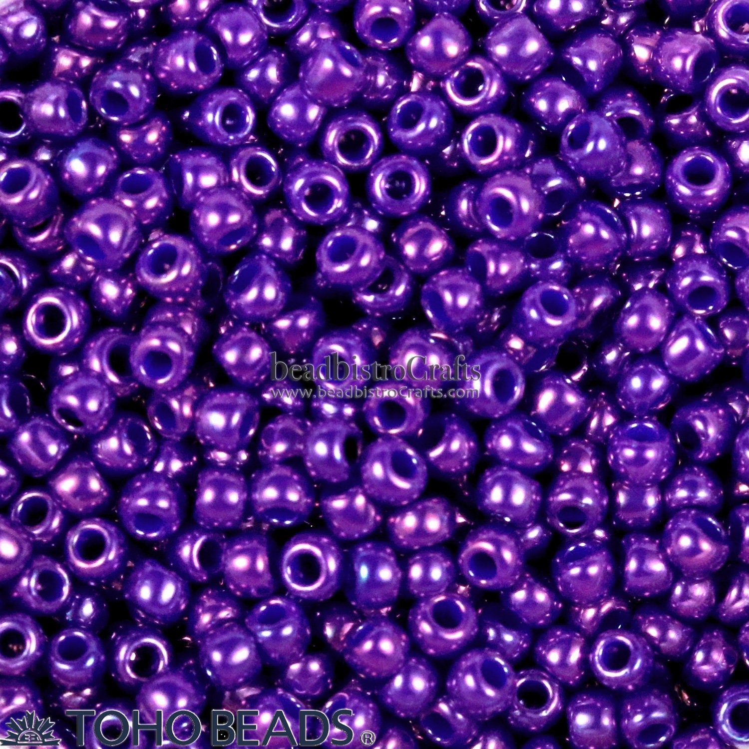 10g TOHO 15/0 * 11/0 * 8/0 ROUND Seed beads - HIGHER-Metallic Grape - size 15, size 11 or size 8 seed beads - 461