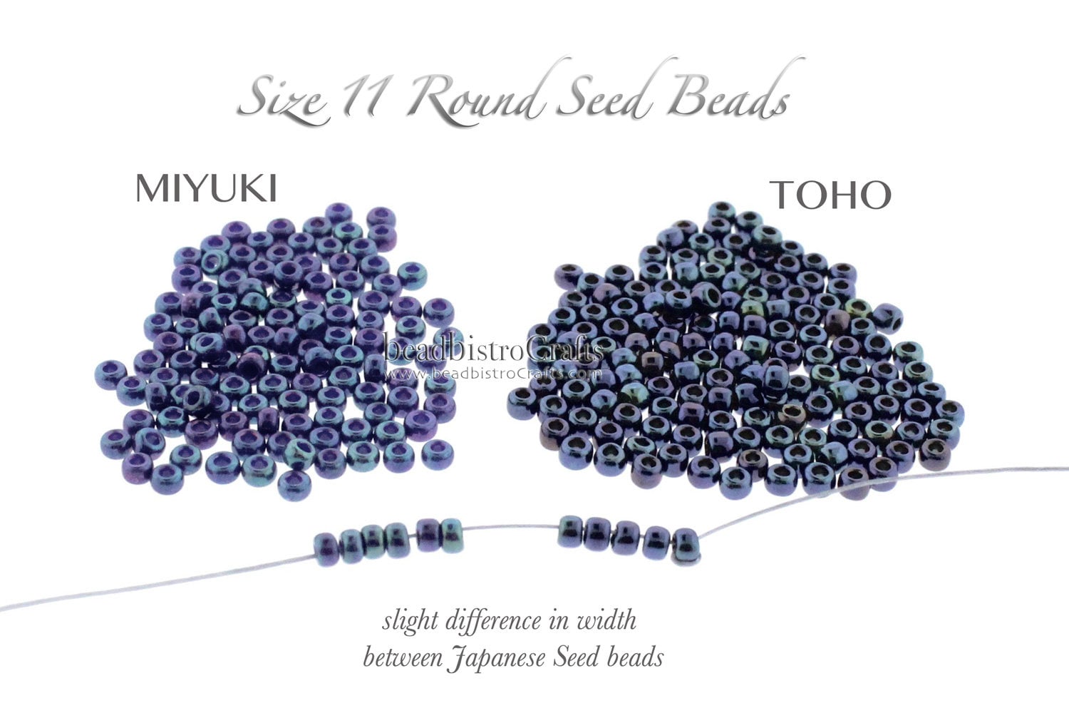 10g TOHO 11/0 ROUND Seed beads - GOLD Lined Aqua - size 11 seed beads # 990