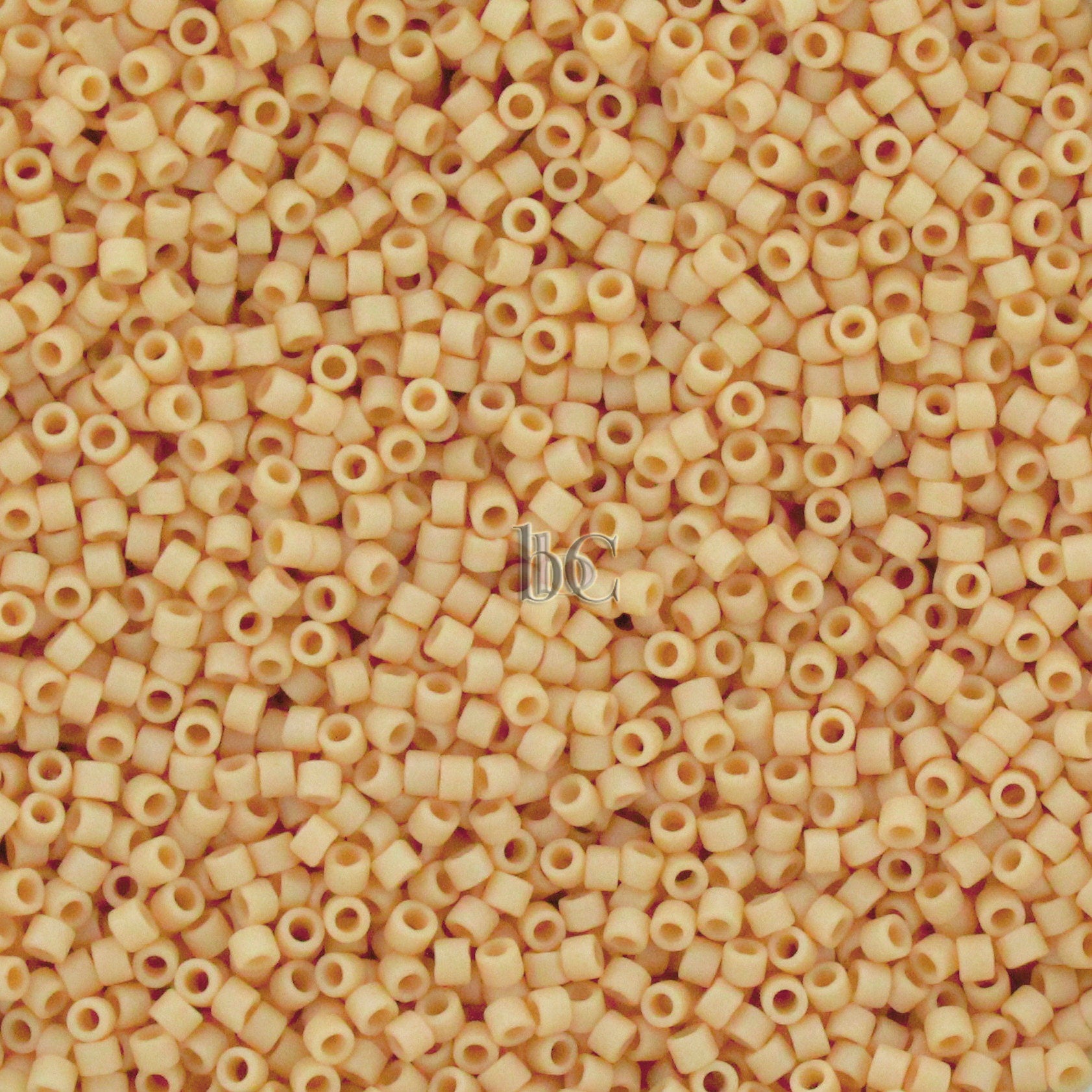 5g Miyuki 11/0 DELICA Seed beads - Opaque Dark Bisque MATTE - frosted size 11 seed beads - #0389
