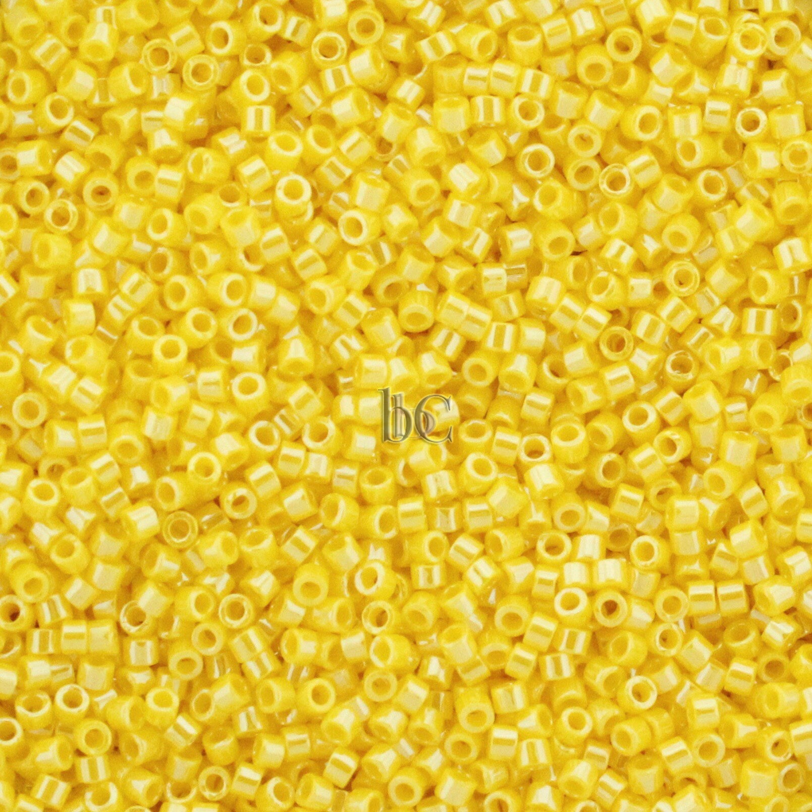 5g Miyuki 11/0 DELICA Seed beads - Opaque Canary LUSTER - size 11 seed beads - #1562