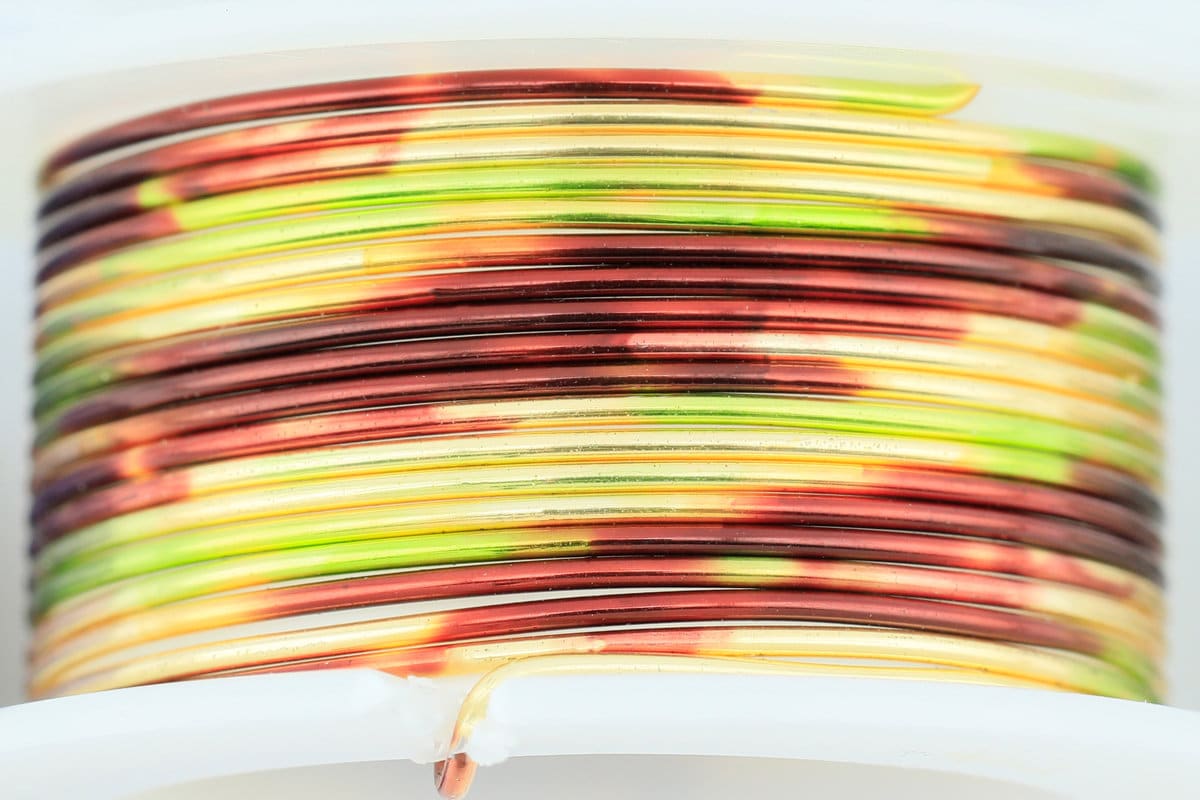 Brown, Green, Gold MultiColor Artistic Wire 18 Gauge Craft Wire ~ 2 Yards