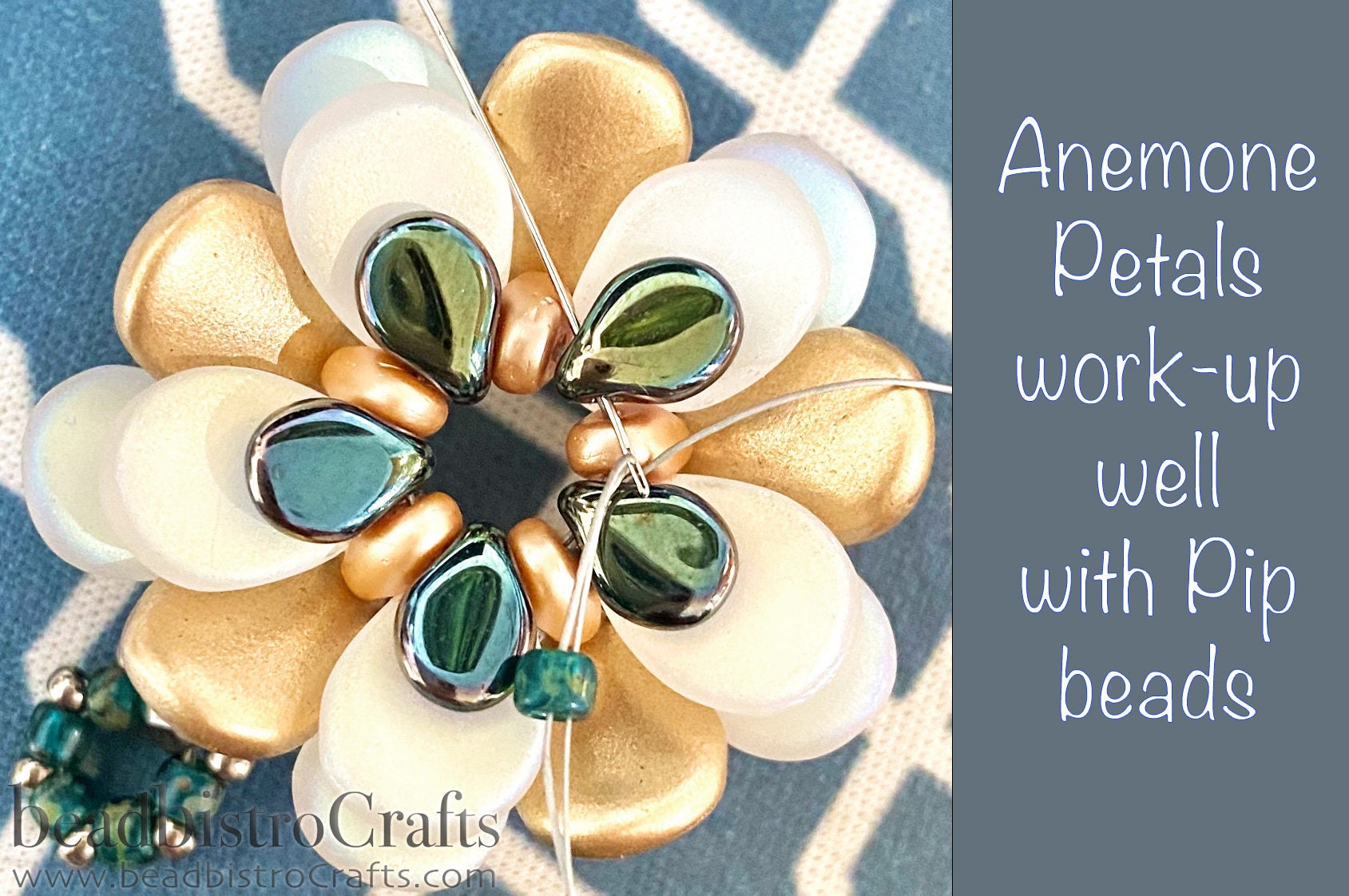 25pcs Flower Petal beads - Czech Glass Anemone Petals - Crystal FULL LABRADOR - 8x11mm