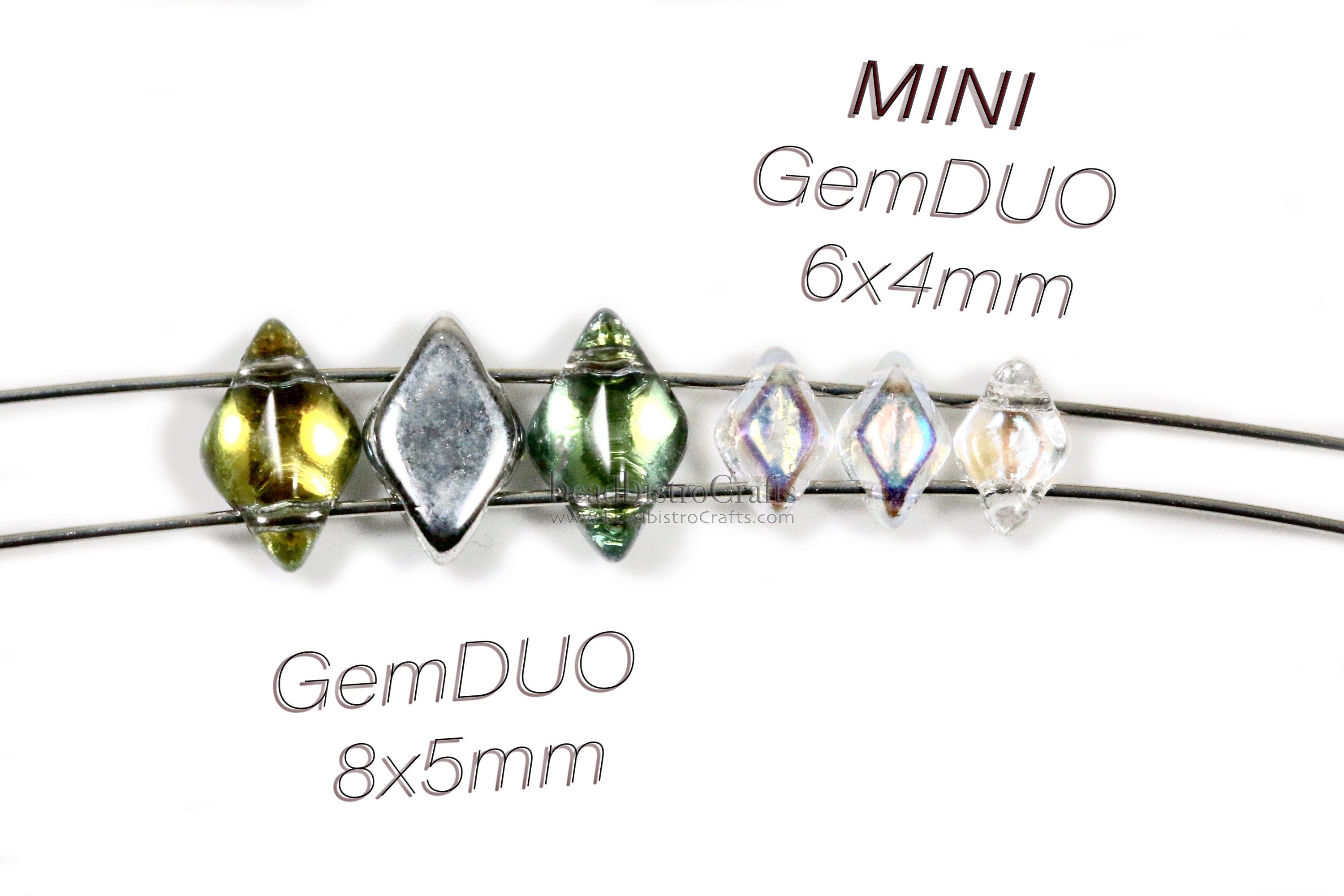 120pcs Czech MINI GemDuo beads - 2 hole beads - Chalk FULL APRICOT - 6x4mm