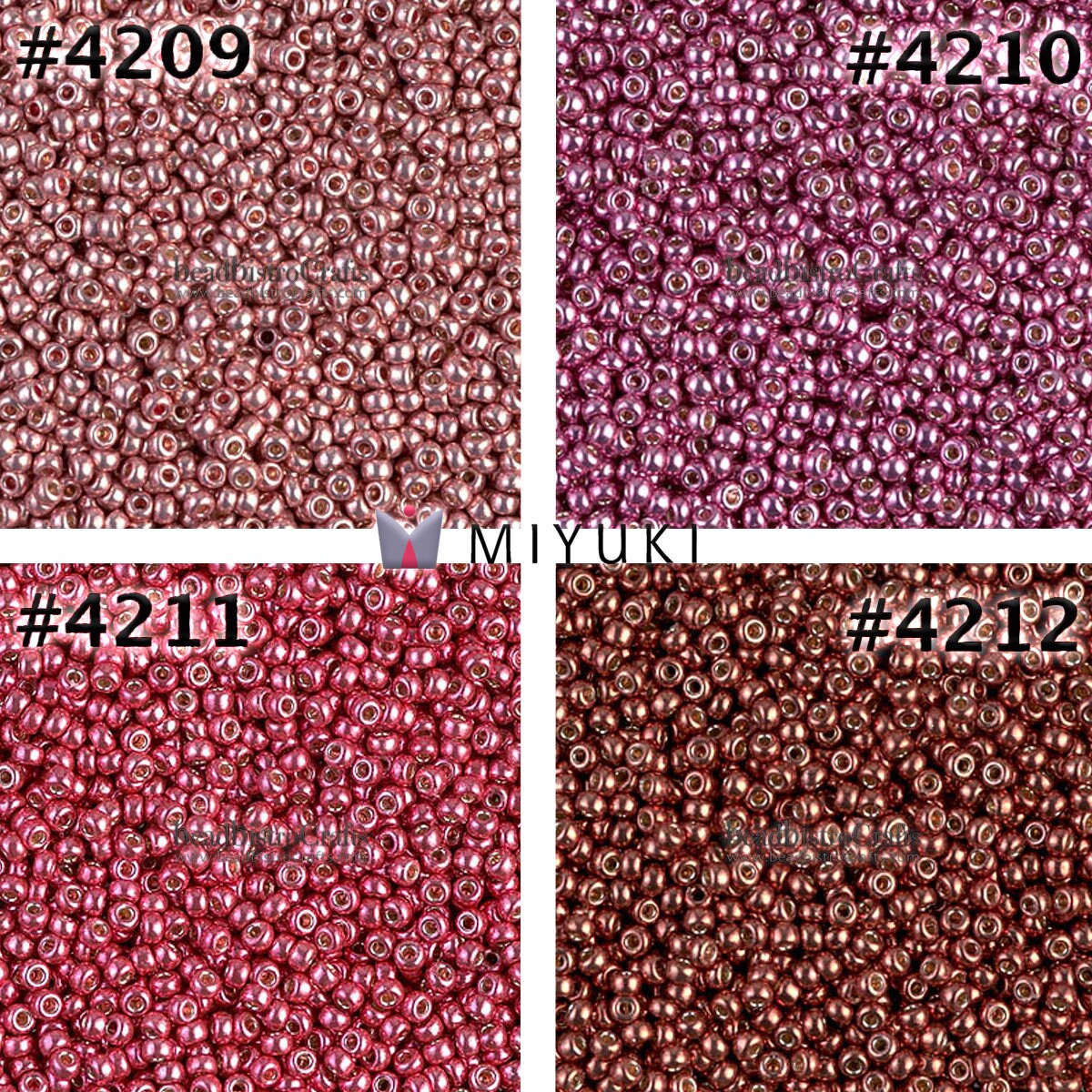 7.2g MIYUKI DURACOAT GALVANIZED Round 11/0 Seed beads - Size 11 Rocaille beads * Choose Color *