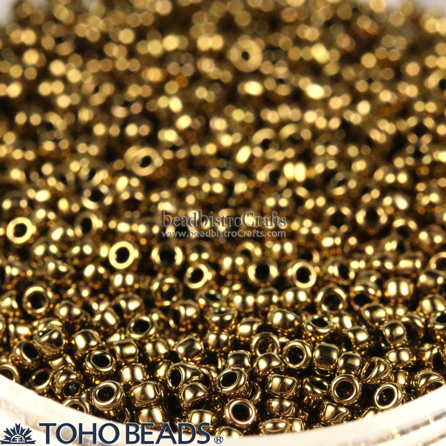 TOHO 11/0 ROUND Seed beads (10 or 20 grams) ~ ANTIQUE Bronze ~ size 11 seed beads # 223