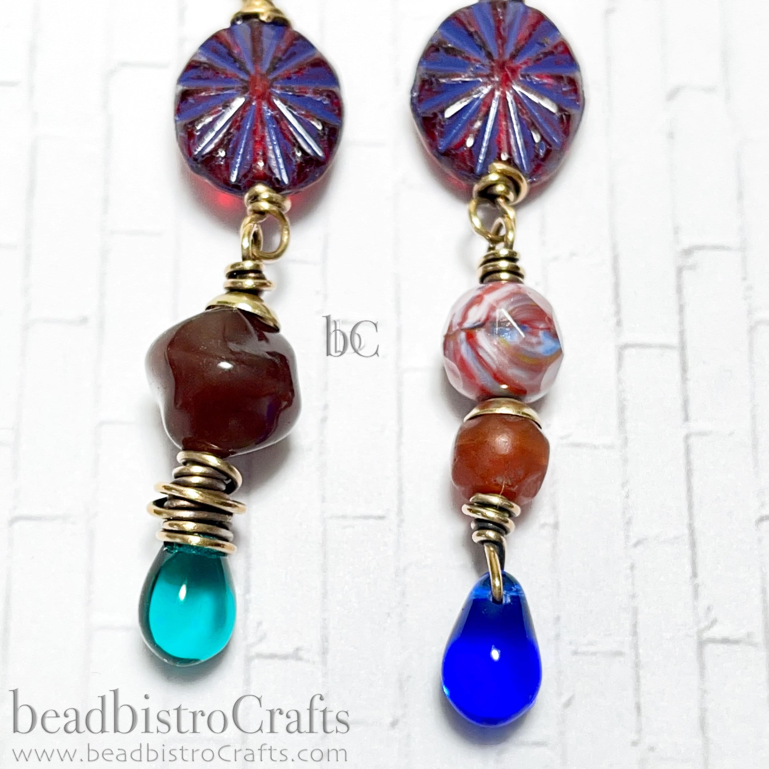 25pcs Czech Glass Drop beads - top drilled tear drops - Transparent DEEP SAPPHIRE / COBALT - 6x9mm