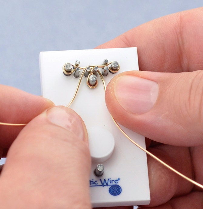 TOGGLE Clasp Jig - Finding Form Tool for Artistic Wire Tarnish Resistant Silver Craft Wire - non Tarnish Craft Wires